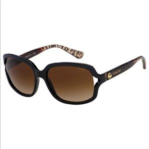 Coach Sunglasses HC 8169 535313 57 Black/Wild Beast | Brown Gradient Lens
